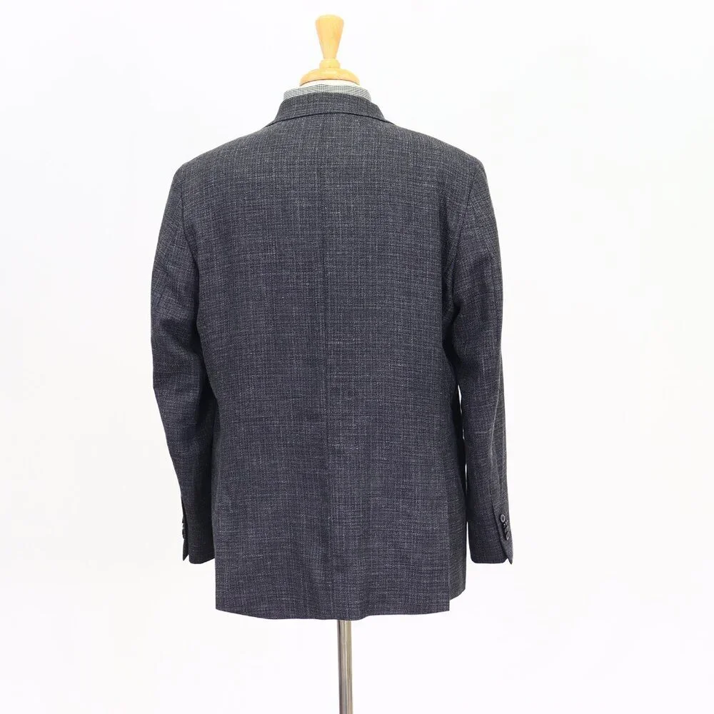 Joseph Abboud 46L Gray Solid 2-Button Sport Coat Blazer Jacket T183